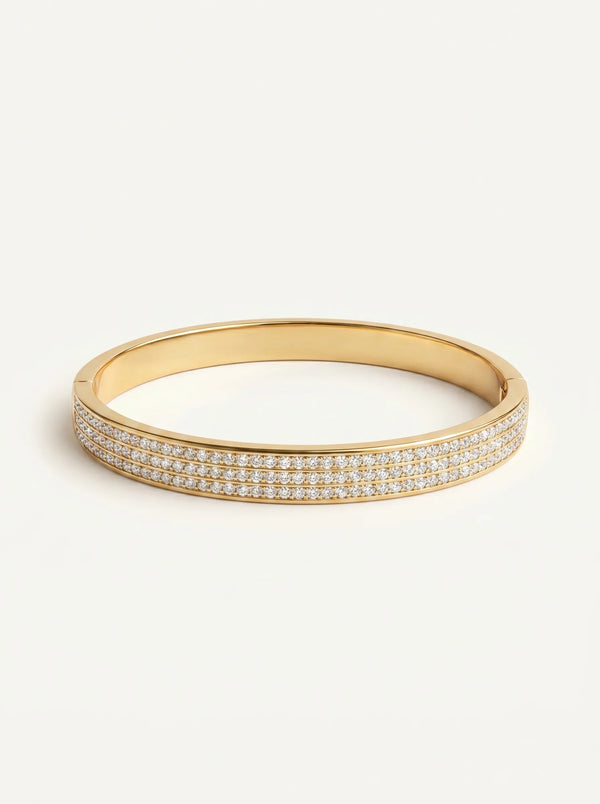 Céleste Diamond Link Bracelet - 18K Gold Plated