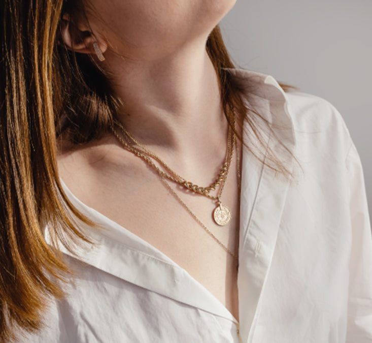 gold plated necklaces she gleam