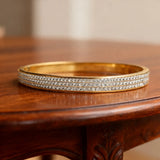 Céleste Diamond Link 18ct Gold Plated Bangle