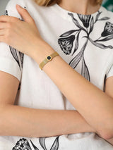 Imperio Noir Mesh Bracelet - 18ct Gold Plated