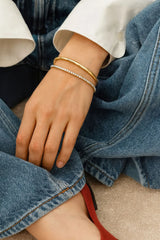 Ondine Twist 18ct Gold Plated Bangle