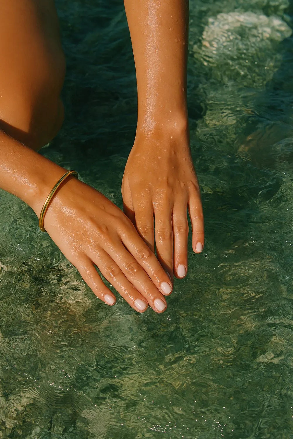 Ondine Twist 18ct Gold Plated Bangle