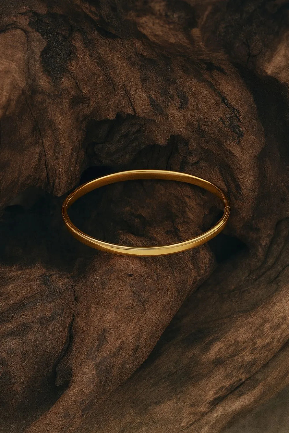 Ondine Twist 18ct Gold Plated Bangle