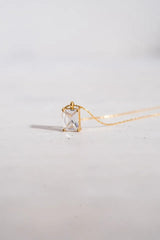 Blanche Diamant Pendant Necklace - 18ct Gold Plated