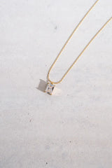 Blanche Diamant Pendant Necklace - 18ct Gold Plated