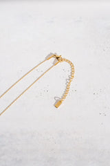 Émeraude Solitaire Necklace - 18ct Gold Plated