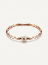 Rosée Pavé Barrel Bangle