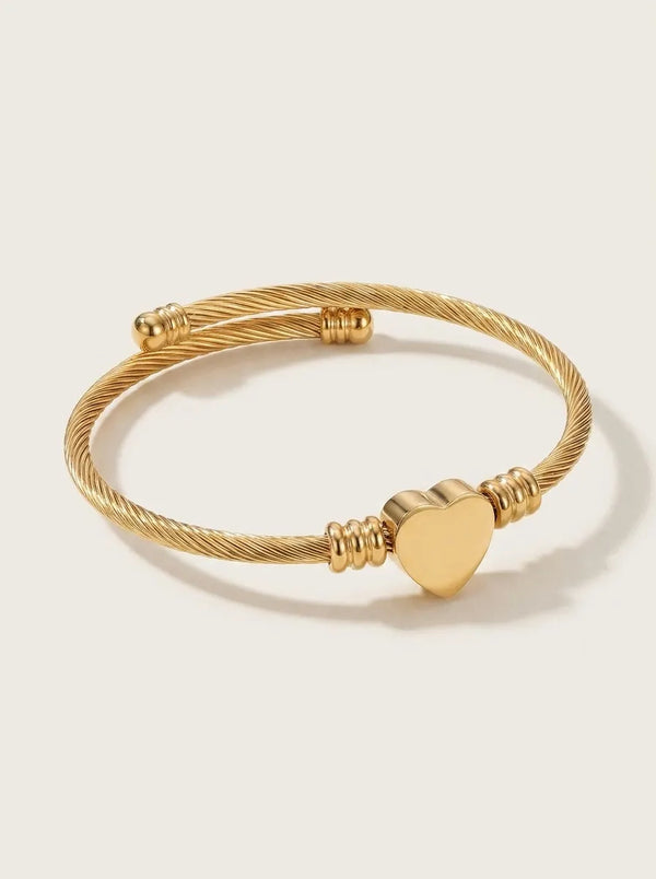 Torsade Coeur Cuff - 18K Gold Plated