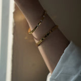Éclipse Crystal Station 18ct Gold Plated Bangle