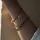 Alvéole Honeycomb 18ct Gold Plated Bangle