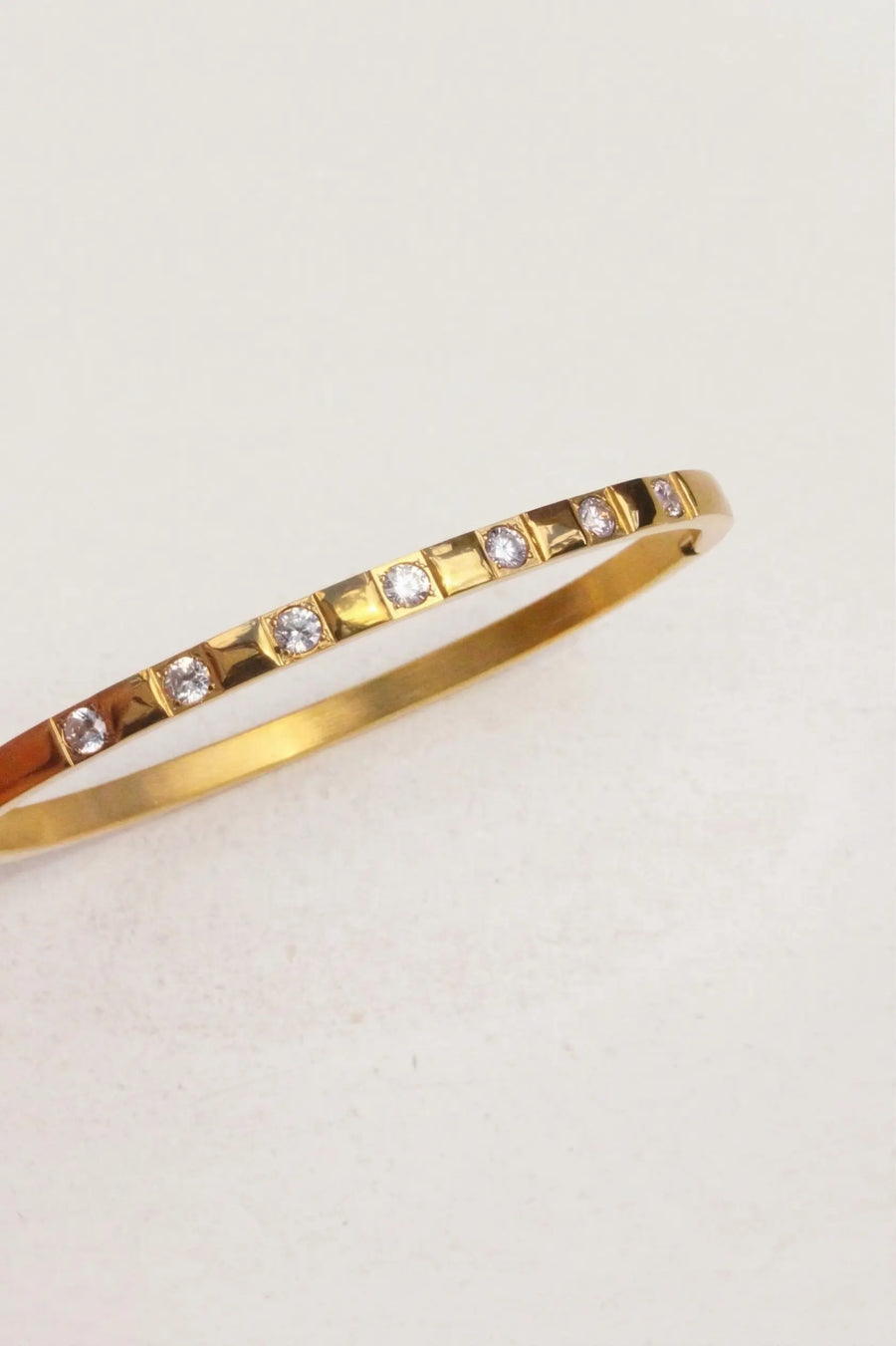 Lumière Station 18ct Gold Plated Bangle