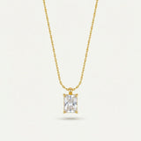 Blanche Diamant Pendant Necklace - 18ct Gold Plated