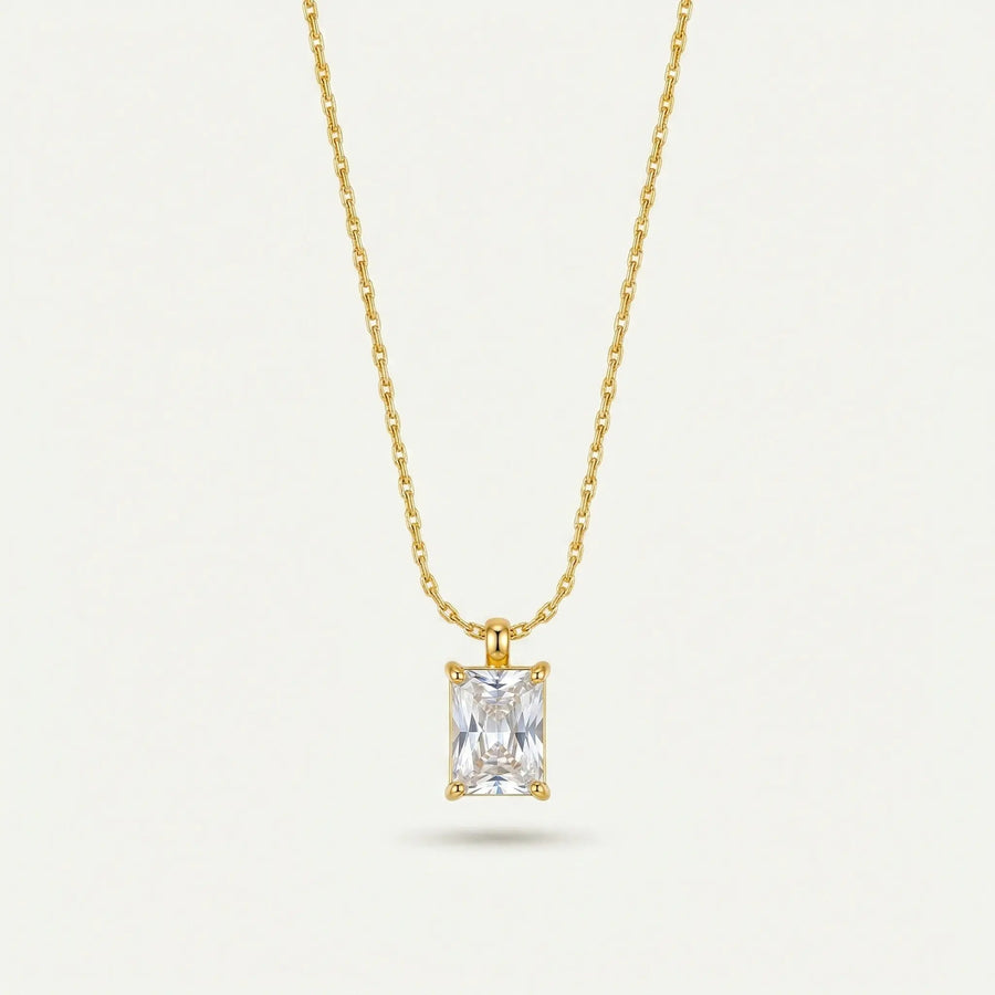 Blanche Diamant Pendant Necklace - 18ct Gold Plated