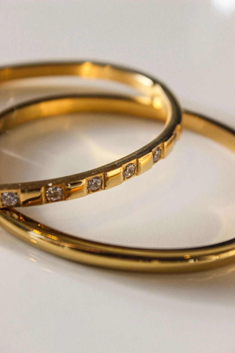 Lumière Station 18ct Gold Plated Bangle