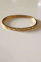 Lumière Station 18ct Gold Plated Bangle