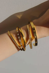 Étoile Polaire 18ct Gold Plated Cuff
