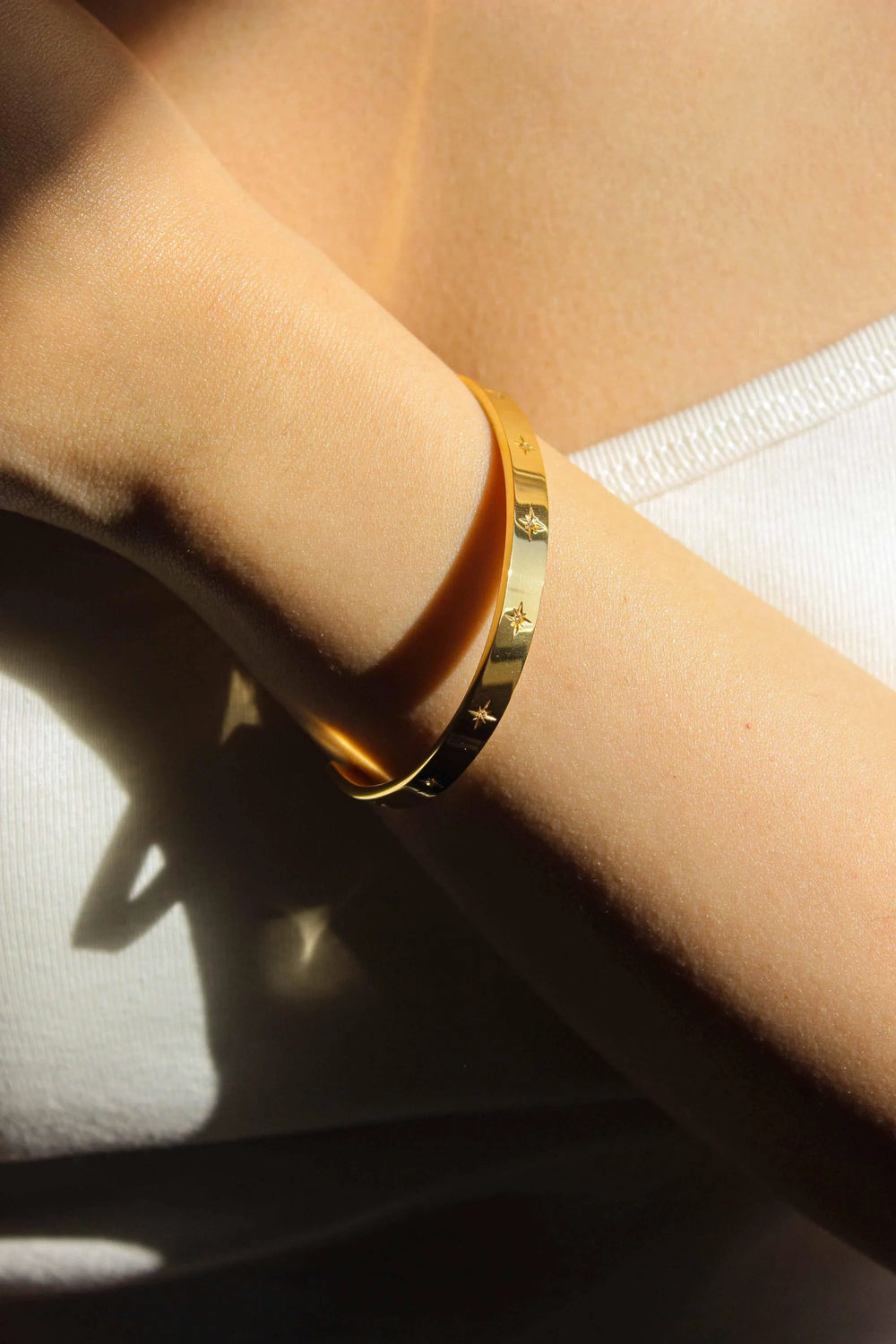 Étoile Polaire 18ct Gold Plated Cuff