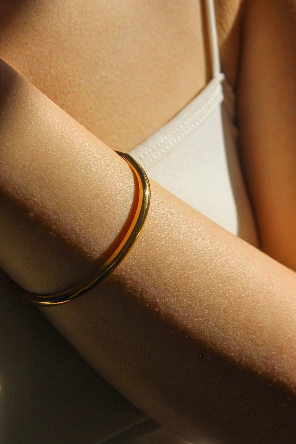 Ondine Twist 18ct Gold Plated Bangle