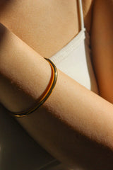 Ondine Twist 18ct Gold Plated Bangle