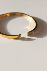 Rivière Full Pavé 18ct Gold Plated Bangle