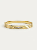Sillon Crystal 18ct Gold Plated Bangle