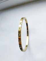 Damier Crystal 18ct Gold Plated Bangle