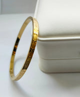 Tempus Roman 18ct Gold Plated Bangle