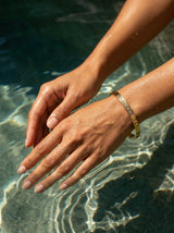 Sénat Crystal 18ct Gold Plated Bangle