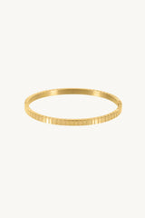 Carreau Tile 18ct Gold Plated Bangle