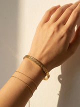 Sénat Crystal 18ct Gold Plated Bangle