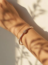 Rosée Pavé Barrel Bangle