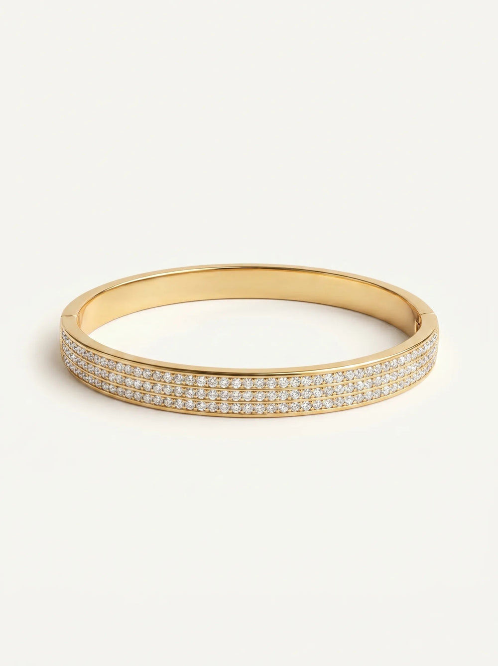 Céleste Diamond Link 18ct Gold Plated Bangle