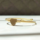 Torsade Coeur 18ct Gold Plated Cuff