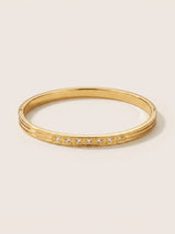 Sénat Crystal 18ct Gold Plated Bangle
