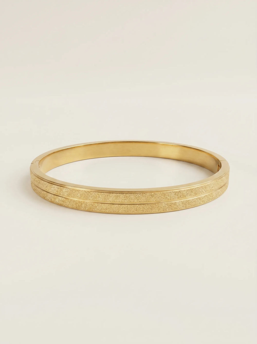 Sablé Textured 18ct Gold Plated Bangle