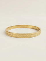 Sablé Textured 18ct Gold Plated Bangle