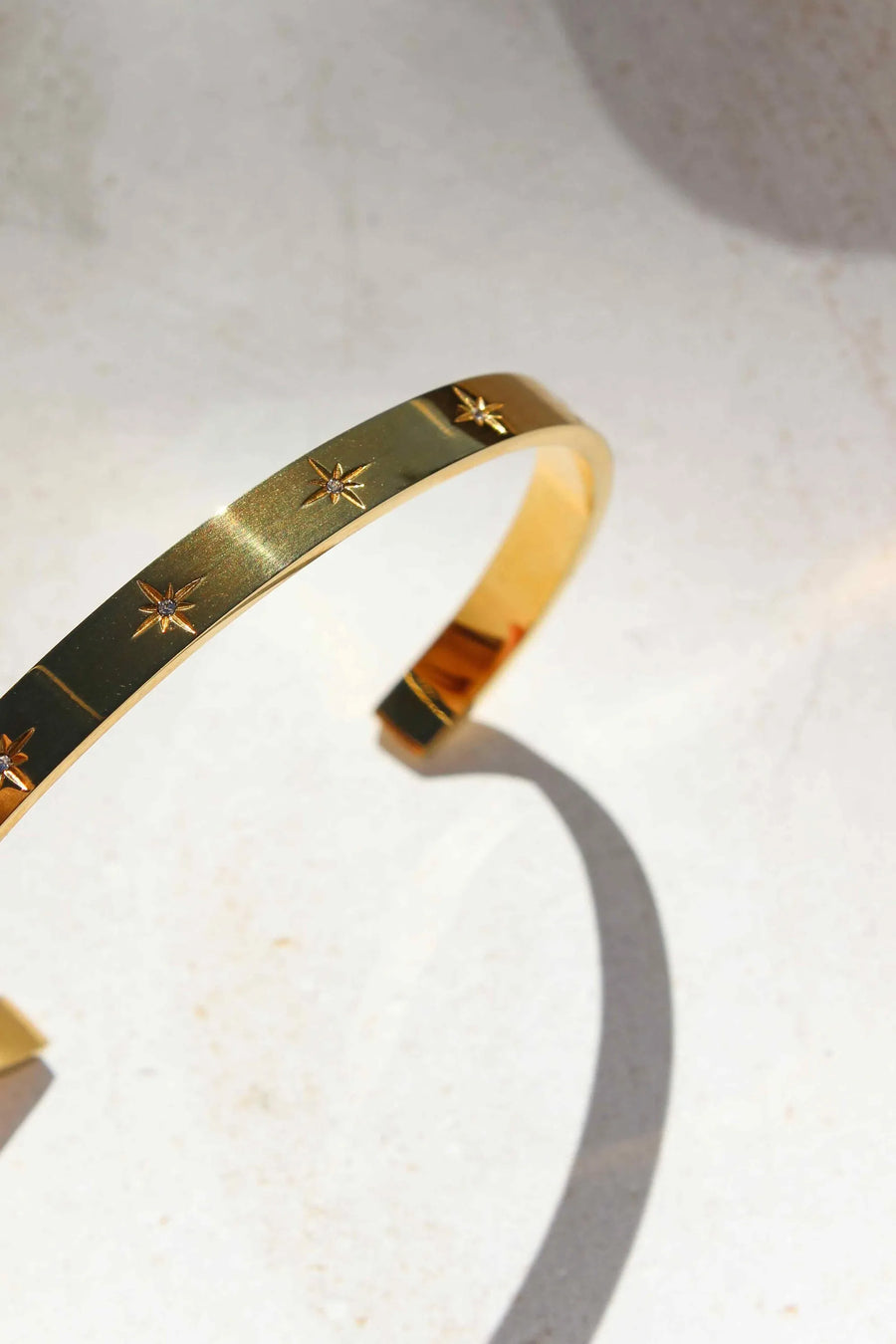 Étoile Polaire 18ct Gold Plated Cuff