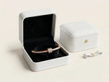 Rosée Pavé Barrel Bangle